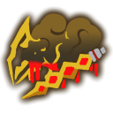 脆い金で鋳造した心