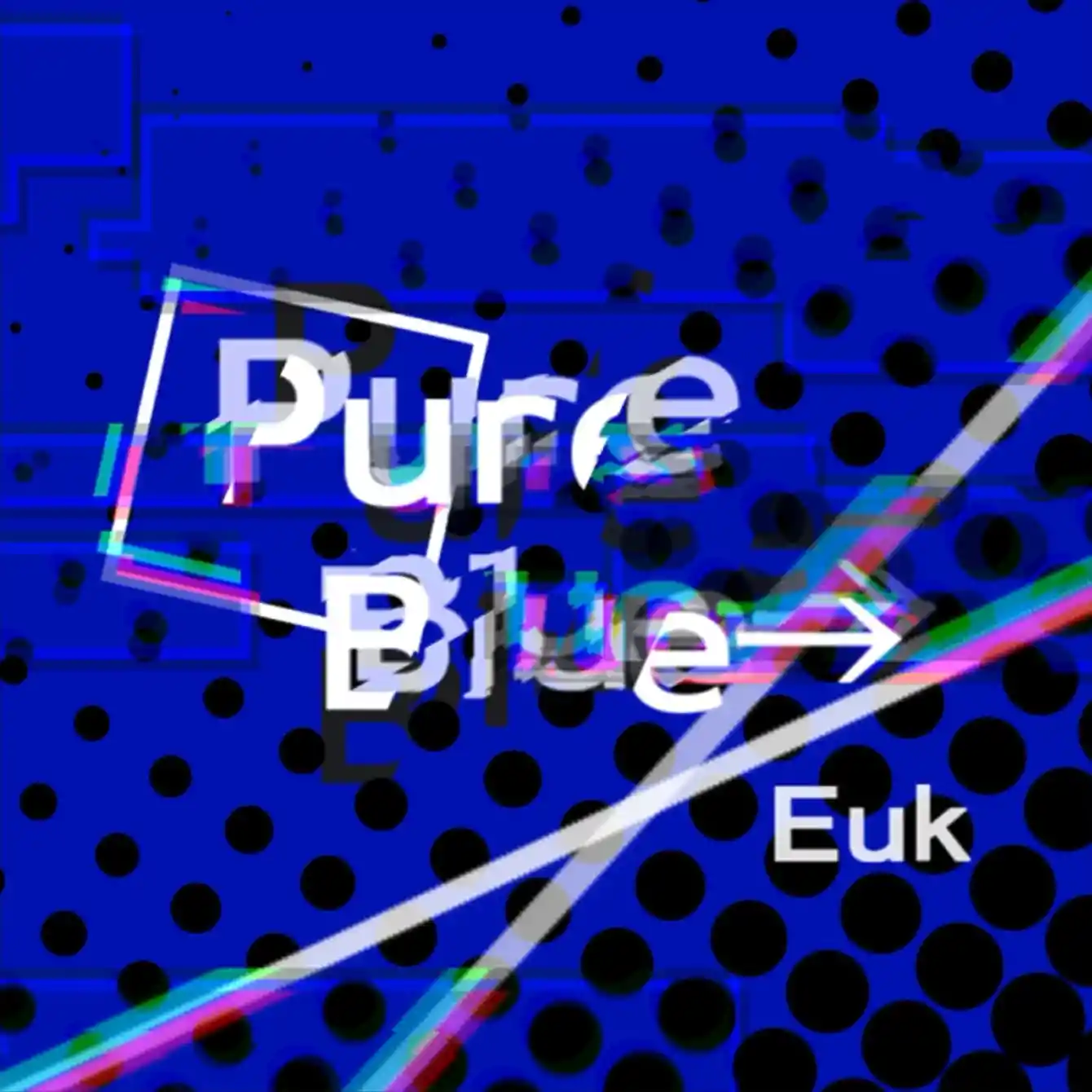 Pure blue→ Pure blue→