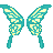 Cute Emerald Butterfly Wing .gif