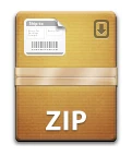 zip形式ファイルアイコン