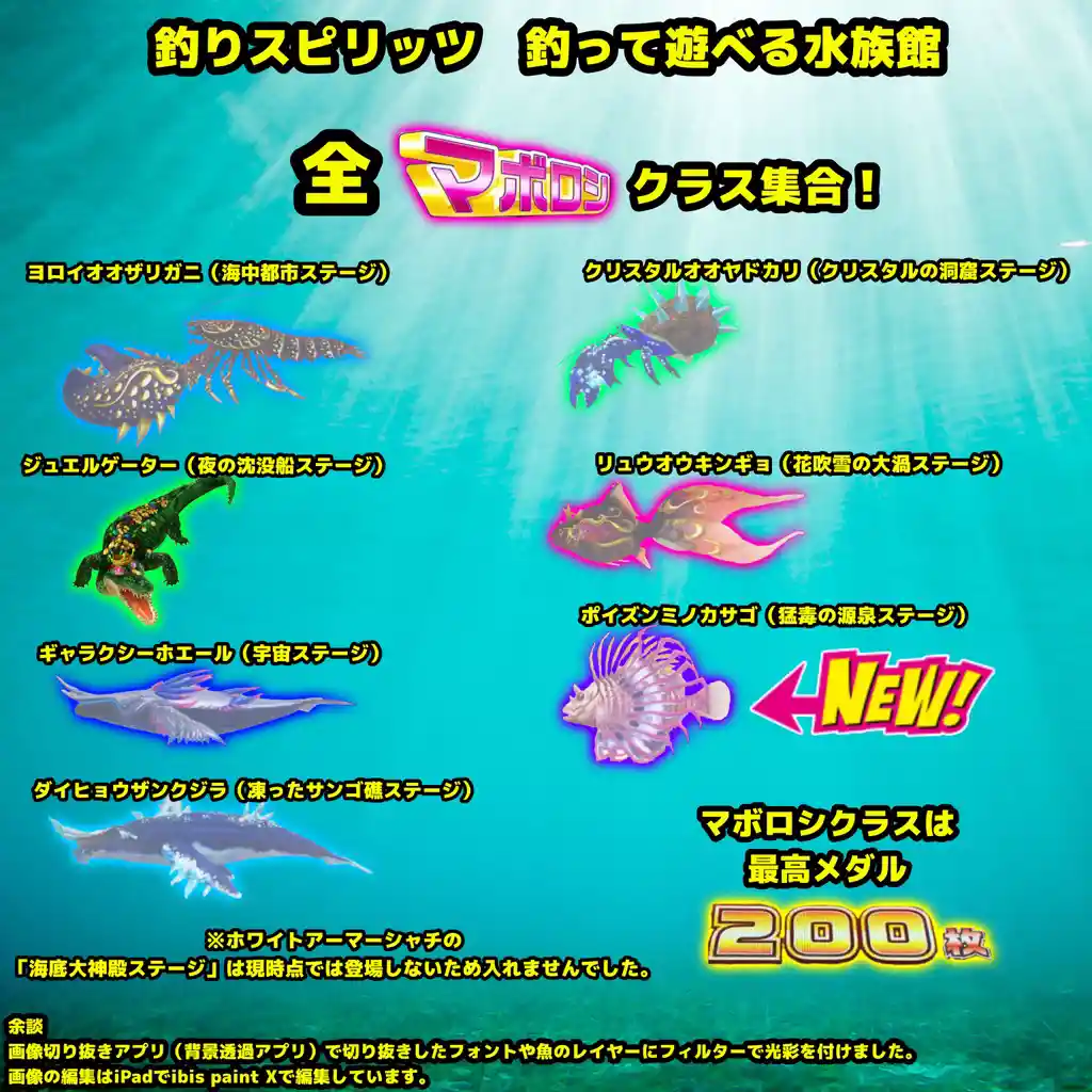 百貨店の販売 新品 釣りスピリッツ 釣って遊べる水族館 オリジナルBOX