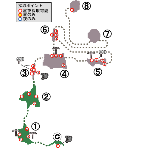 マップ 採取マップ 塔ａ 下位 Mhf攻略 Wiki