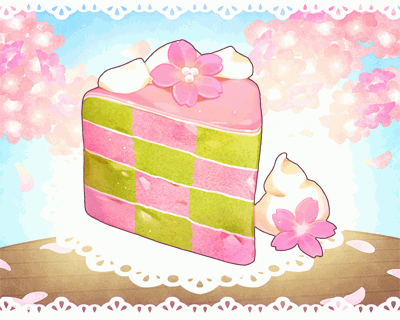 桜のサンセバスチャンケーキ