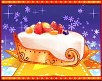 サンタそりケーキ