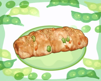 枝豆のライ麦スティックパン