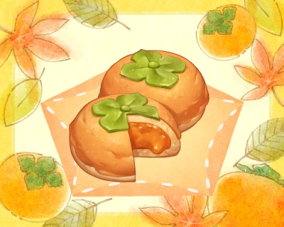 柿メロンパン