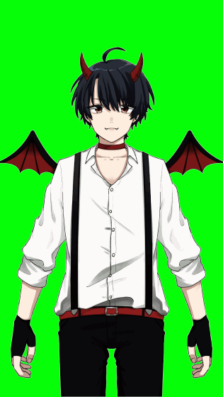 新GIF画像　2021年ハロウィン衣装：ヴァンパイア①