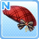 Nアイドルチェックベレー帽 赤.jpg