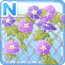 N金網に咲くアサガオ 紫.jpg