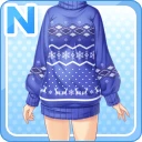 Nぽかぽかクリスマスセーター ブルー.jpg
