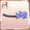 Rお花の三つ編みヘアバンド 紫.jpg