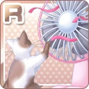 R夏の猫と扇風機 ピンク.jpg