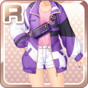 Rサマーカジュアルパーカー 紫.jpg