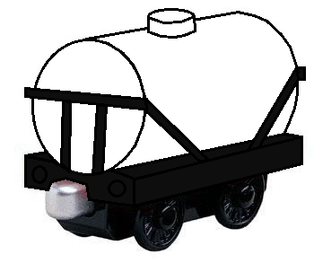 テイクンプレイの白いタンク車