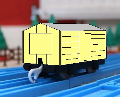 プラレールのクリーム色の塩運搬貨車（タイプ１）３