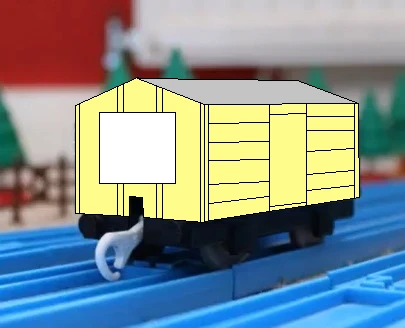プラレールのクリーム色の塩運搬貨車（タイプ１）