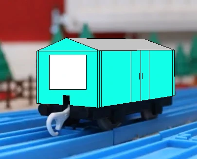 プラレールの薄緑色の塩運搬貨車（タイプ17）