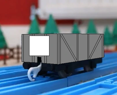 プラレールの灰色の無蓋貨車（タイプ２）