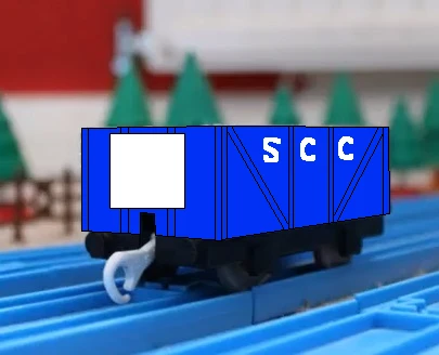 プラレールの青い無蓋貨車（タイプ２）（SCC）2