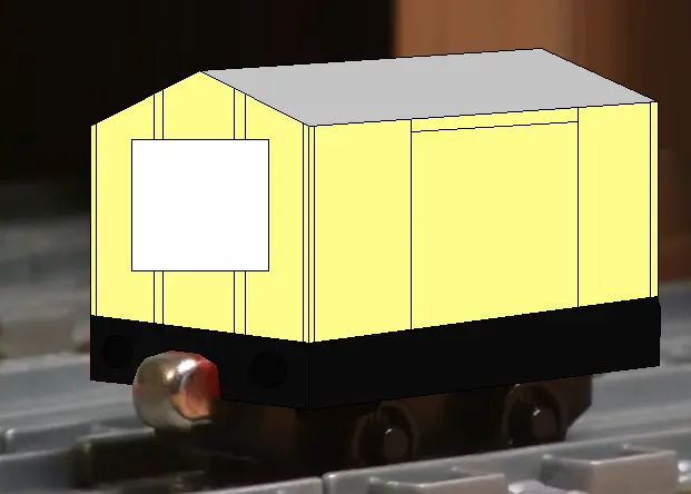 テイクンプレイのクリーム色の高山鉄道の塩運搬貨車（タイプ２）