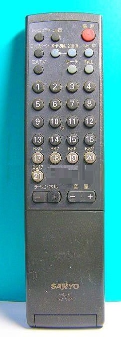 ボタン数字21個のRC-384のリモコン