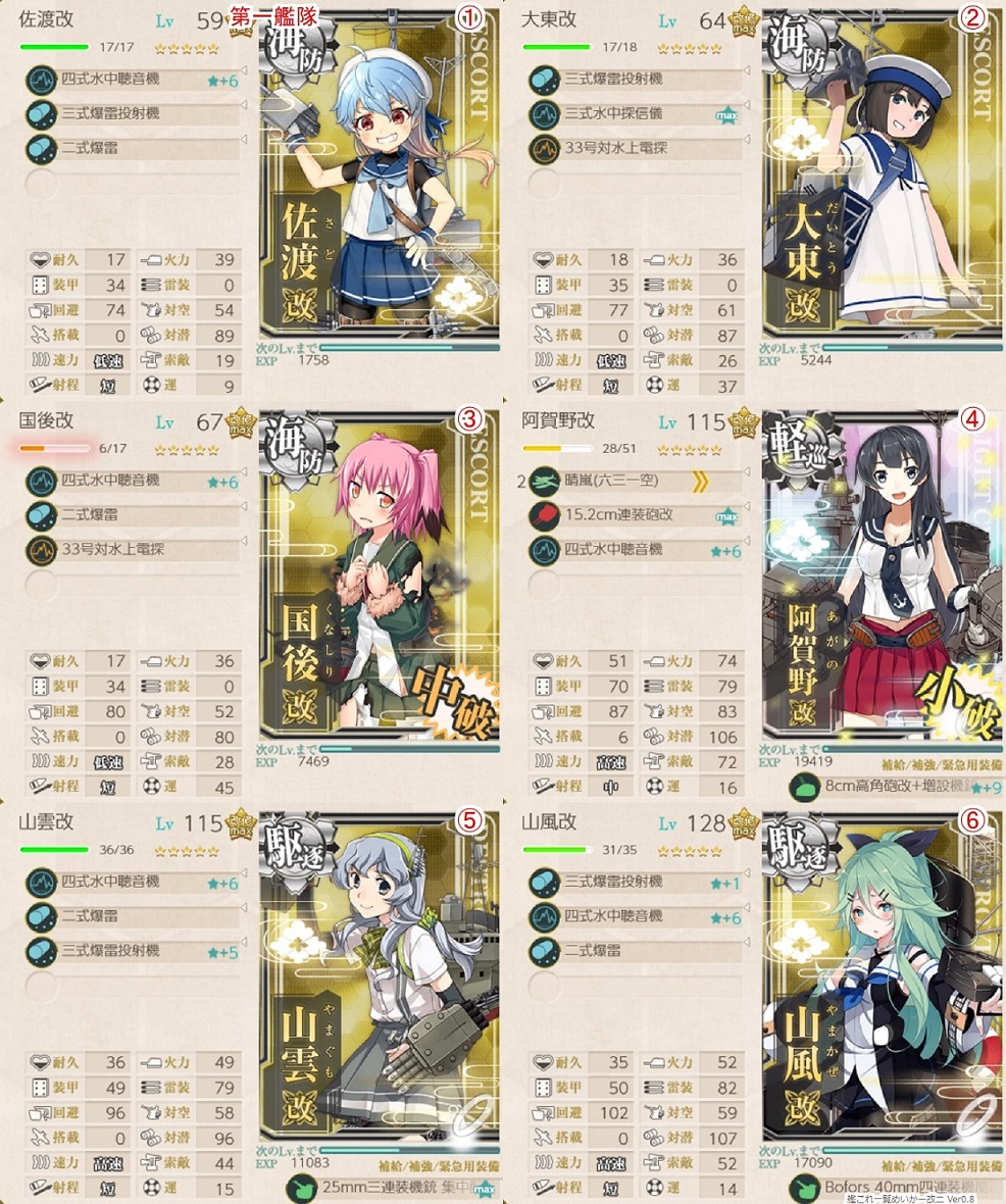 艦これ部aar 18年夏 ぽいぬと逝くaar第二期 E 1 おんj艦これ部 Wiki