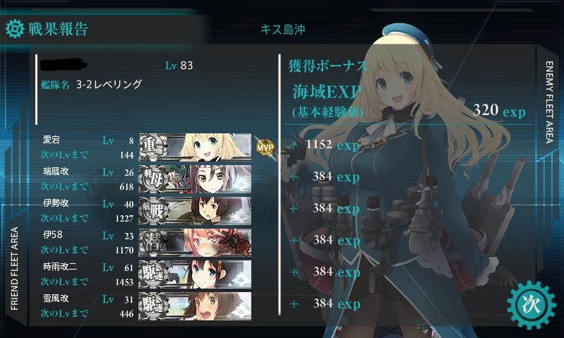 3 2 1で重巡レベリング低燃費型 おんj艦これ部 Wiki