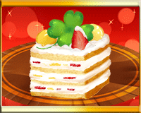 幸せの四つ葉ケーキ