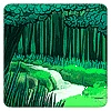 深緑の森