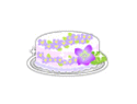 スミレの花のケーキ.gif