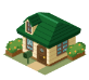 屋根裏のある小さな家/緑