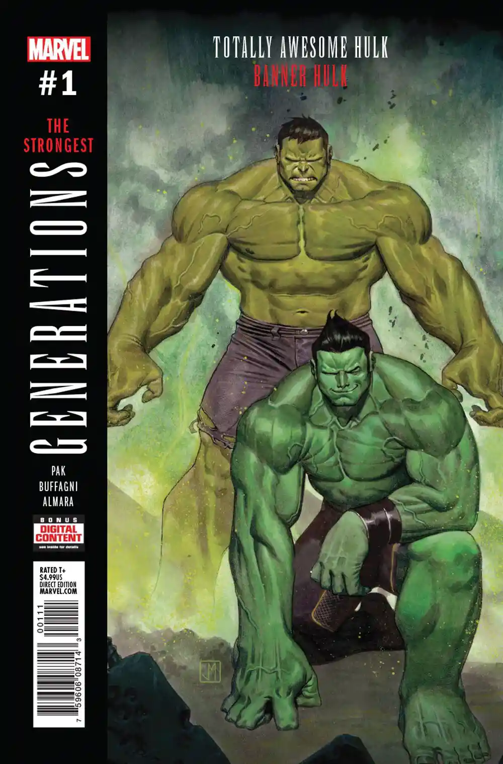 『GENERATIONS： BANNER HULK＆THE TOTALLY AWESOME HULK』＃1（2017年発行）
