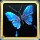 青い蝶のヘアピン