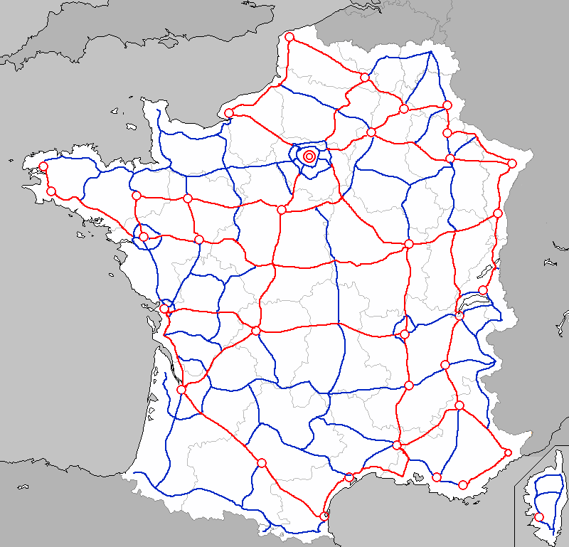 フランスの道路