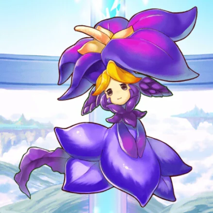 紫斧の花女神