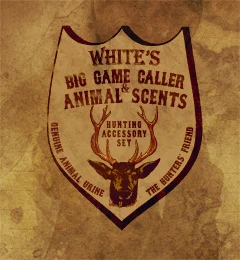 Whiteの『狩猟用呼び笛と動物の臭い』セット