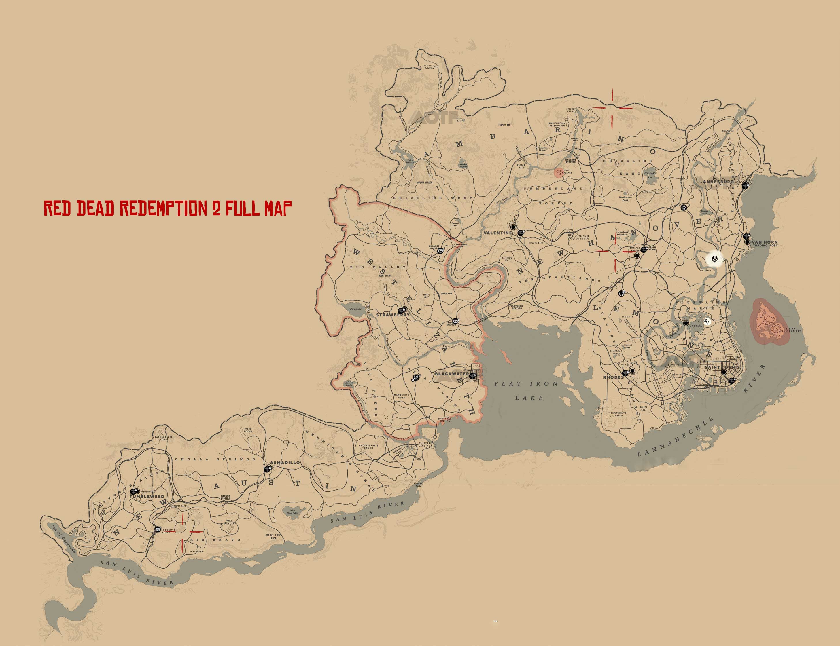 マップ - Red Dead Redemption 2 Wiki*