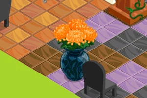 Orange Fancy Vase
