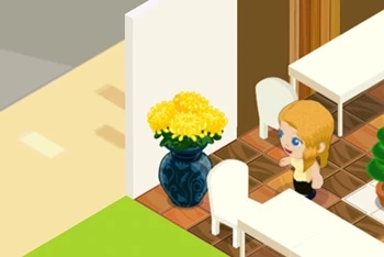 Yellow Fancy Vase
