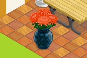 Red Fancy Vase
