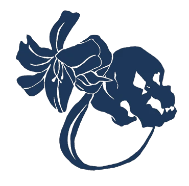 百合の花と骸骨