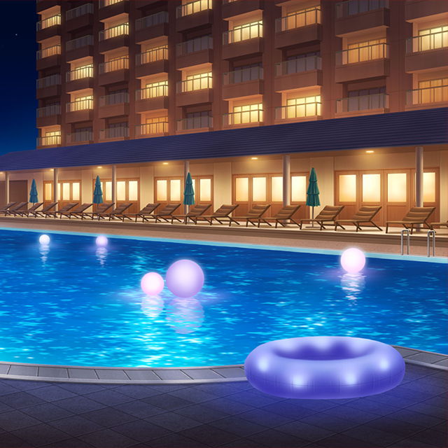 夏夜のﾊﾞｶﾝｽ☆Night Pool 背景2.jpg