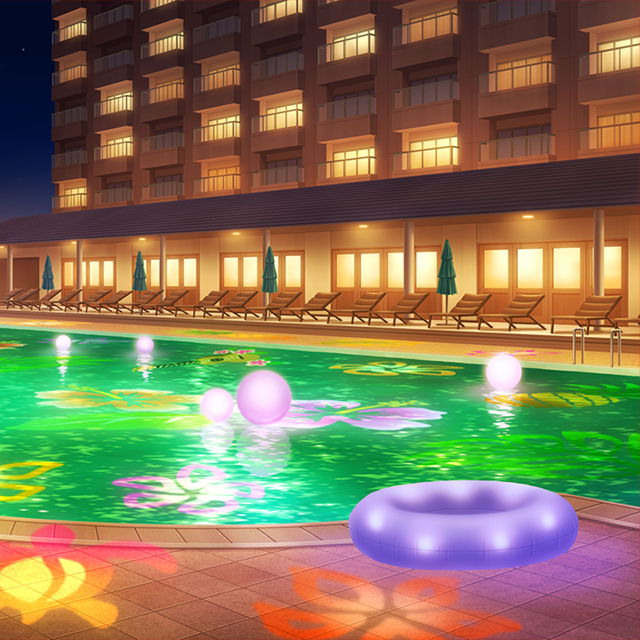 夏夜のﾊﾞｶﾝｽ☆Night Pool 背景5.jpg