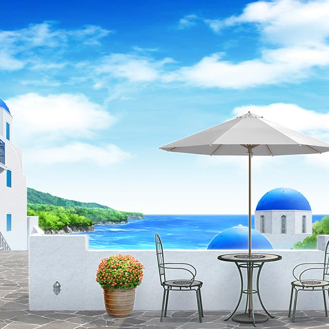 青と白が織りなすBeautiful Resort 背景4.jpg