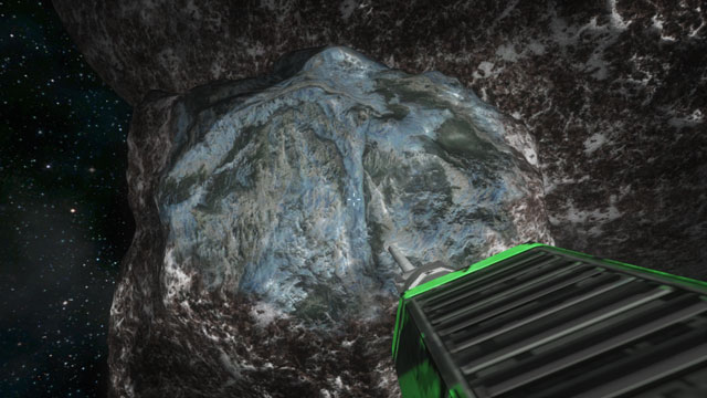 小惑星表面の銀鉱