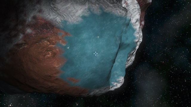 小惑星表面の氷2