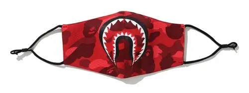ホッコリーマスク/Firefin Facemask/A Bathing Ape "Colo Camo Shark Mask" Red
