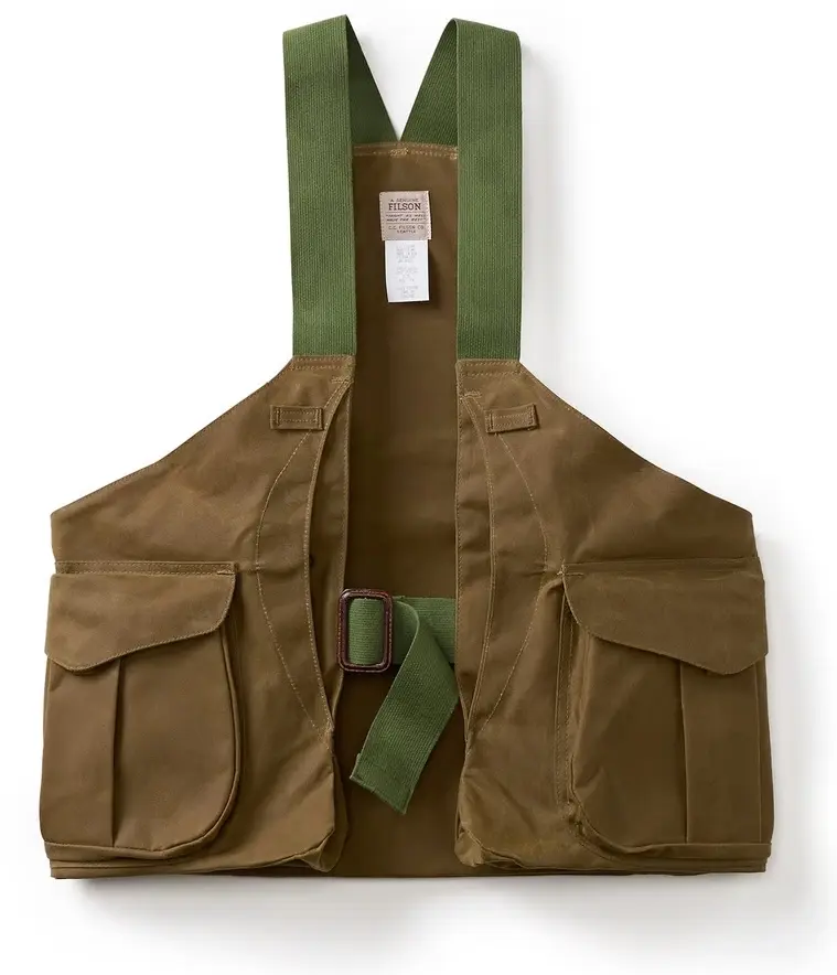 ハンティングベストKK/Khaki Ranger Vest/Filson "Tin Cloth Strap Vest"