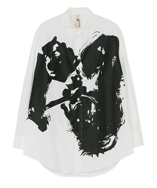 スミチラシシャツ/Ground Y by Yohji Yamamoto "SOUUN TAKEDA 100/2 cotton broad Basic shirt"