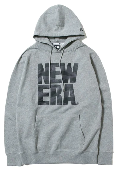 ホタパーカー グレー/New Era "Sweatshirt Pullover Hoodie Gray"